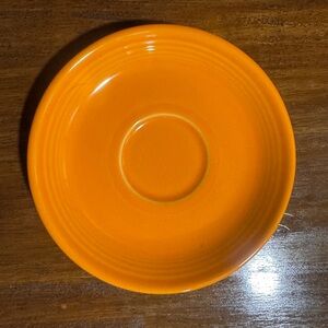 Fiesta Ware 6” Vibrant Orange Ceramic Saucer